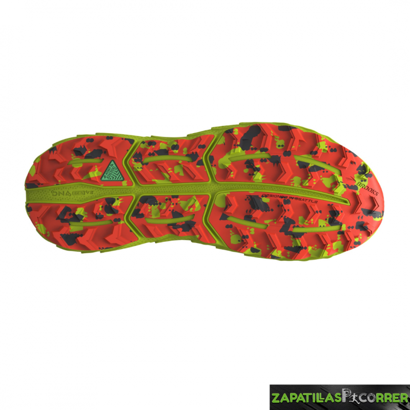 Zapatillas Brooks Cascadia 18 Rojo Anaranjado Fluor