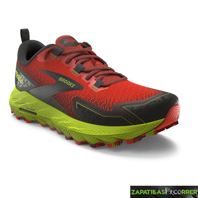 Zapatillas Brooks Cascadia 18 Rojo Anaranjado Fluor