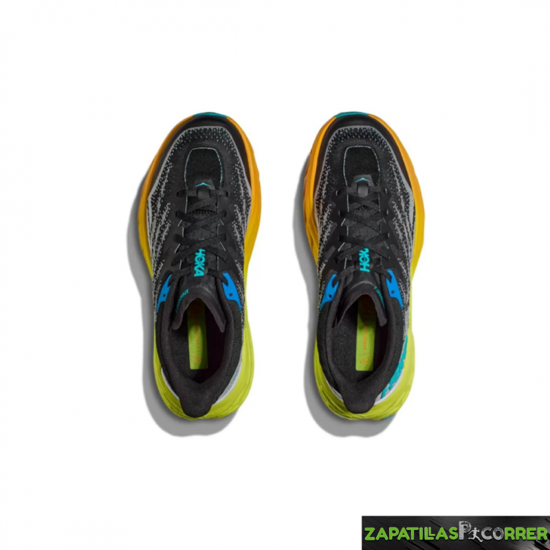 Zapatillas HOKA Speedgoat 5 Naranja Intenso Azul Verde