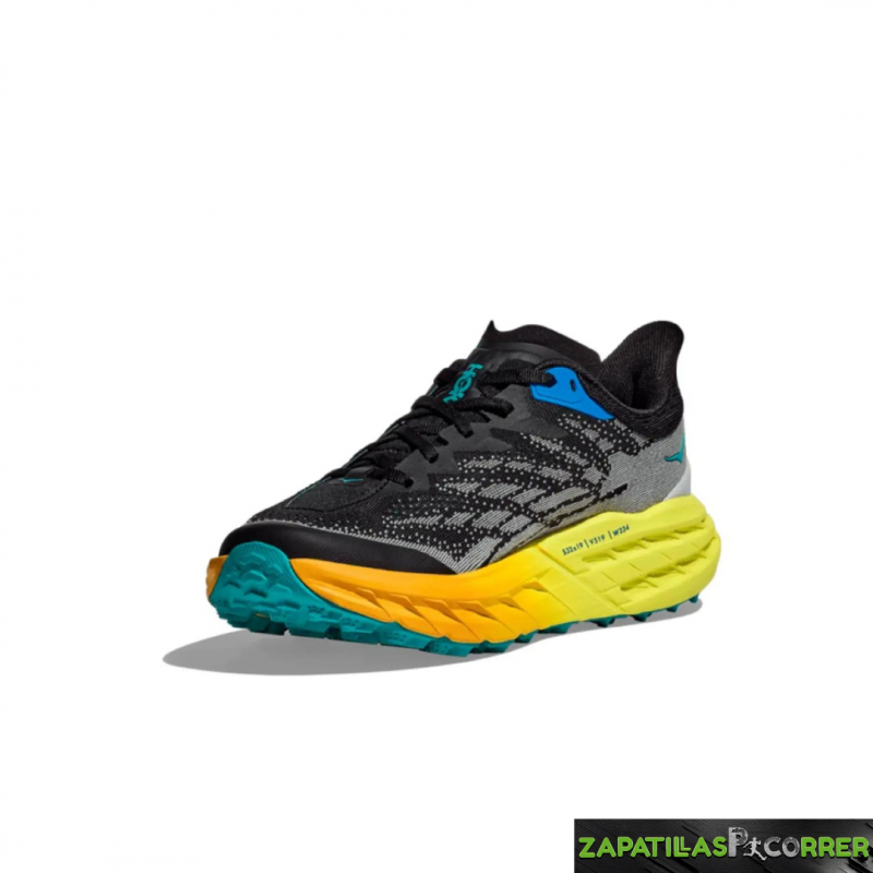 Zapatillas HOKA Speedgoat 5 Naranja Intenso Azul Verde