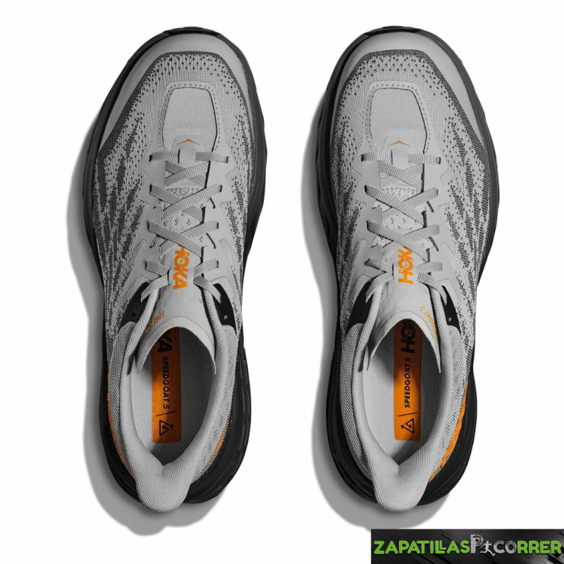 Zapatillas HOKA Speedgoat 5 Gris Claro Negro Naranja