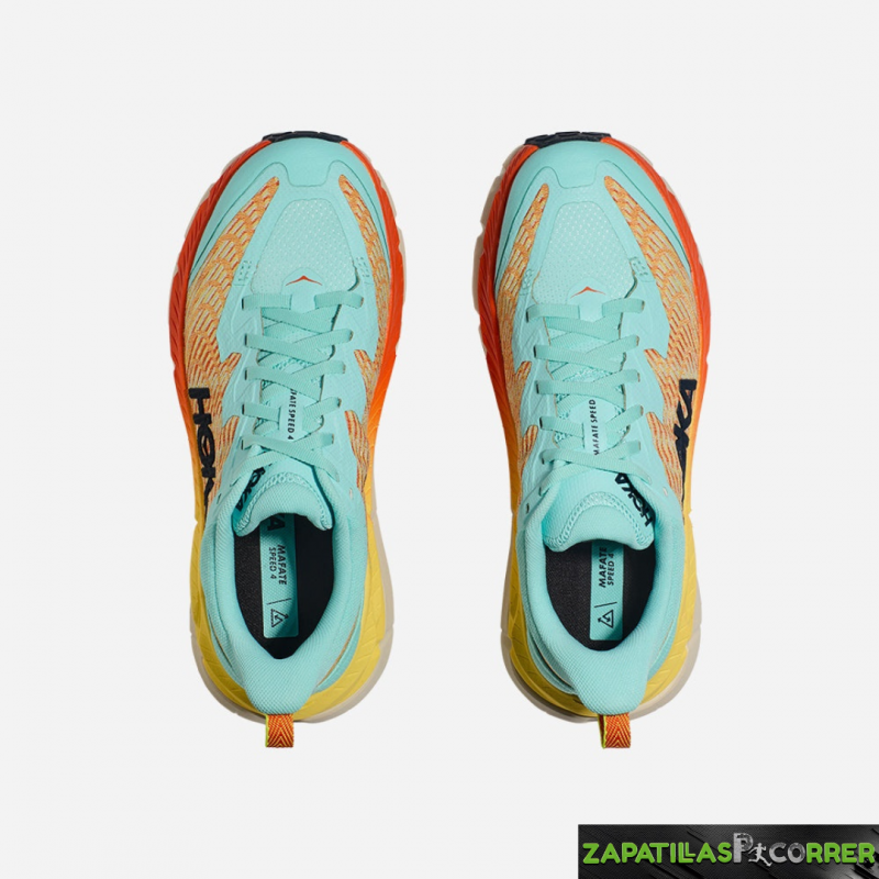 Zapatillas HOKA Mafate Speed 4 Azul Naranja