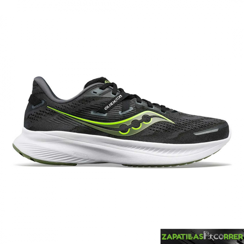 Zapatillas Saucony Guide 16 Negro Verde